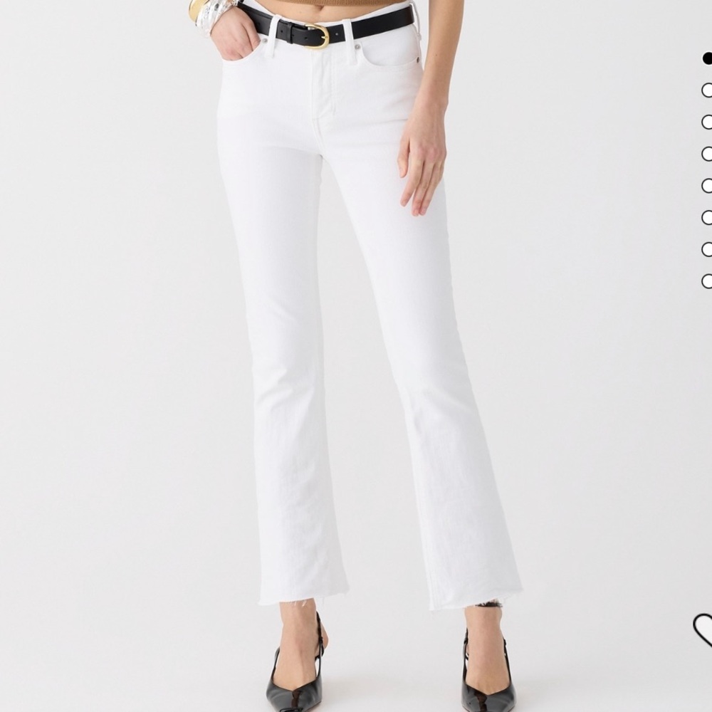 J.crew white crop jeans